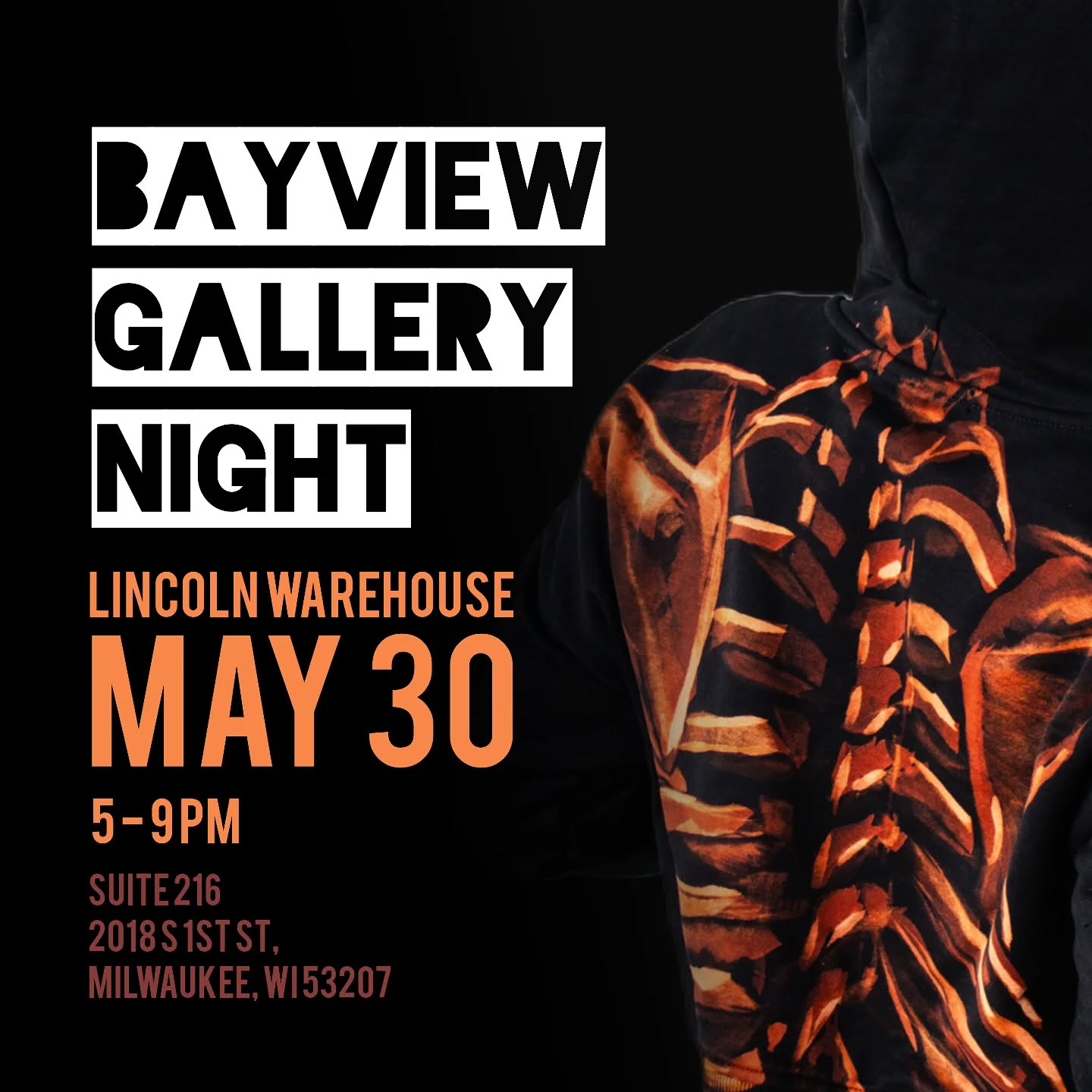 Come see us during the Bayview Gallery Night - Lincoln Warehouse May 30th 2025 5-9PM